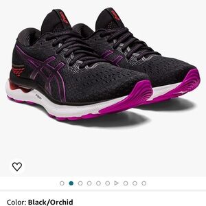 ASICS Women's Gel-Nimbus 24 size 7 Black/Orchid